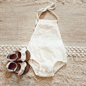 Bailey’s Blossoms halter romper